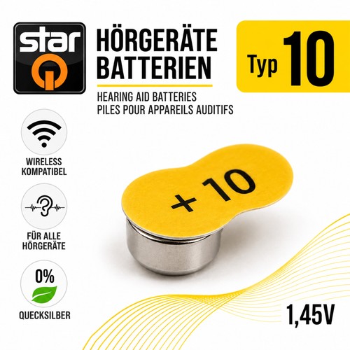 80x hörgeräte batterien - batterien, 10