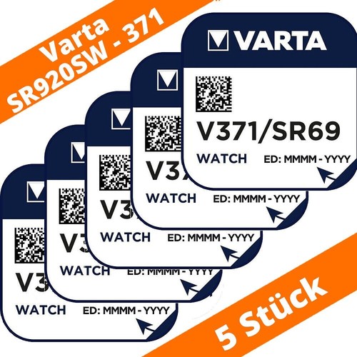 Varta 371 knopfzellen - 5,