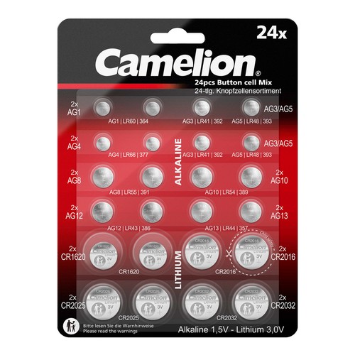 Camelion 24x knopfzellen set - camelion,