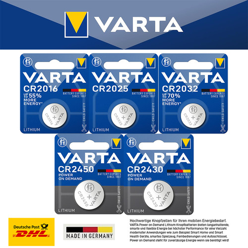 Varta batterien knopfzellen - varta,