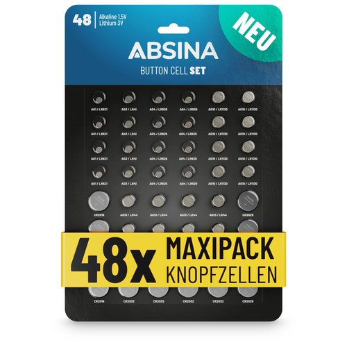 Absina 48er pack knopfzellen - 48er,