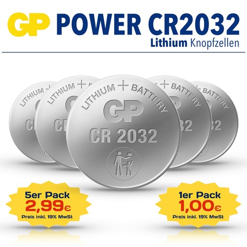 Knopfzellen cr2032 2032 - knopfzellen, cr