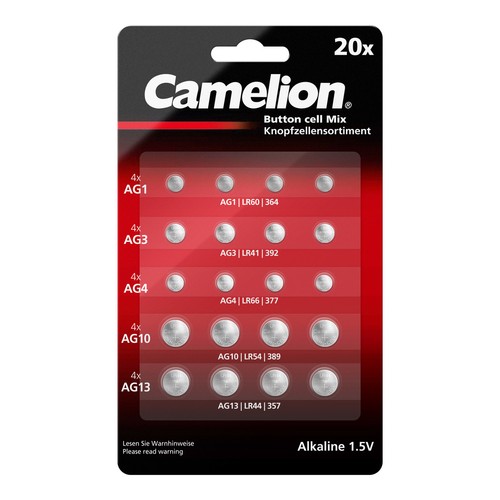 Camelion 20x knopfzellen - 20x,