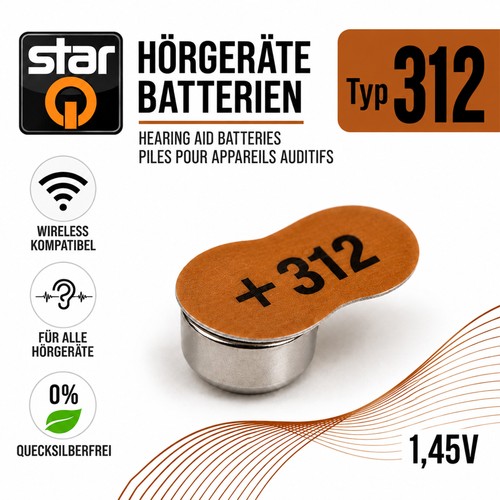 80x hörgeräte batterien 312 - hörgeräte,