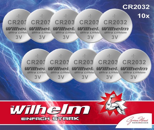 Wilhelm cr2032 knopfzelle - 10, x