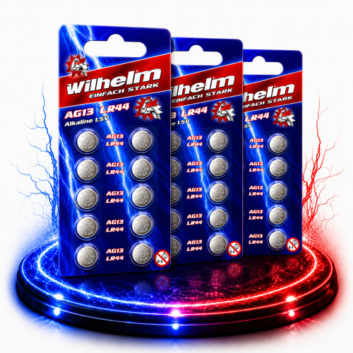 Wilhelm ag13 knopfzellen - x,