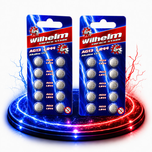 Wilhelm ag13 knopfzellen - x,